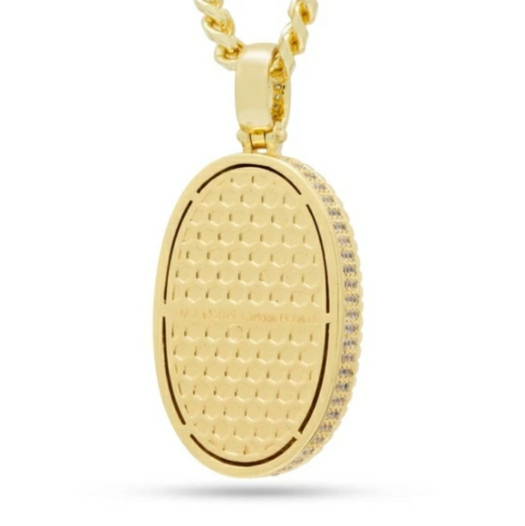 King Ice × Rick & Morty - Portal Flip Necklace 14k - Picture 4 of 4